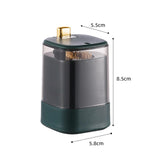 Maxbell Toothpick Holder Dispenser with Clear Lid for Picnic Dining Table Restaurant Dark Green