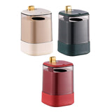 Maxbell Toothpick Holder Dispenser with Clear Lid for Picnic Dining Table Restaurant Dark Green