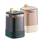 Maxbell Toothpick Holder Dispenser with Clear Lid for Picnic Dining Table Restaurant Dark Green