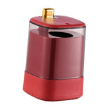 Maxbell Toothpick Holder Dispenser with Clear Lid for Picnic Dining Table Restaurant Red
