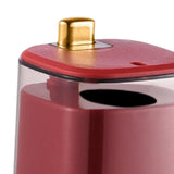 Maxbell Toothpick Holder Dispenser with Clear Lid for Picnic Dining Table Restaurant Red