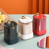 Maxbell Toothpick Holder Dispenser with Clear Lid for Picnic Dining Table Restaurant Red