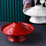 Maxbell Ice Plates Tableware Ice Meat Tray Hot Pot Dish for Restaurant White