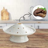 Maxbell Ice Plates Tableware Ice Meat Tray Hot Pot Dish for Restaurant White