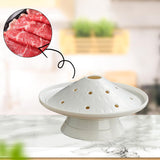 Maxbell Ice Plates Tableware Ice Meat Tray Hot Pot Dish for Restaurant White