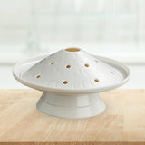Maxbell Ice Plates Tableware Ice Meat Tray Hot Pot Dish for Restaurant White