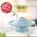 Maxbell Ice Plates Tableware Ice Meat Tray Hot Pot Dish for Restaurant Blue