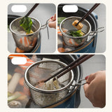 Maxbell Mesh Strainer with Handle Food Colander for Home Accessory Cooking Camping