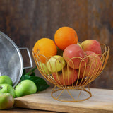 Maxbell Snack Storage Basket Fruit Tray Iron for Living Room Centerpiece