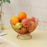 Maxbell Snack Storage Basket Fruit Tray Iron for Living Room Centerpiece