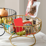 Maxbell Metal Wire Fruit Basket Minimalist Home Decor for Kitchen Wedding New Year