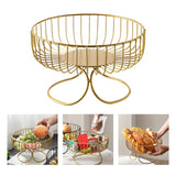 Maxbell Metal Wire Fruit Basket Minimalist Home Decor for Kitchen Wedding New Year