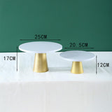 Maxbell 2Pcs Cake Stand for Afternoon Tea Supplies Centerpiece Christmas New Year