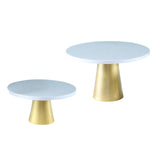 Maxbell 2Pcs Cake Stand for Afternoon Tea Supplies Centerpiece Christmas New Year