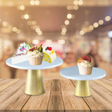 Maxbell 2Pcs Cake Stand for Afternoon Tea Supplies Centerpiece Christmas New Year