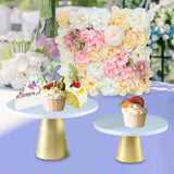 Maxbell 2Pcs Cake Stand for Afternoon Tea Supplies Centerpiece Christmas New Year