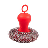 Maxbell Durable Cast Iron Scrubber Cleaner Stainless Metal Mesh Scrubber for Pots