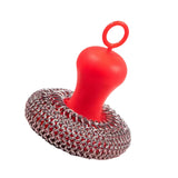 Maxbell Durable Cast Iron Scrubber Cleaner Stainless Metal Mesh Scrubber for Pots