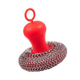 Maxbell Durable Cast Iron Scrubber Cleaner Stainless Metal Mesh Scrubber for Pots