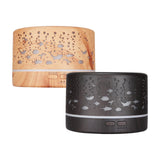 Maxbell Mini Air Humidifier Electric Humidifiers with Night Light for Desktop Home Wood Color