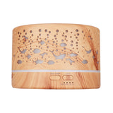 Maxbell Mini Air Humidifier Electric Humidifiers with Night Light for Desktop Home Wood Color