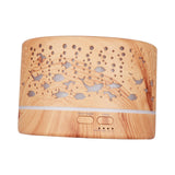 Maxbell Mini Air Humidifier Electric Humidifiers with Night Light for Desktop Home Wood Color