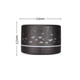 Maxbell Mini Air Humidifier Electric Humidifiers with Night Light for Desktop Home Dark Brown