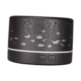 Maxbell Mini Air Humidifier Electric Humidifiers with Night Light for Desktop Home Dark Brown