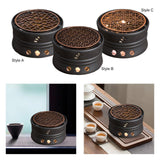 Maxbell Ceramic Teapot Warmer Holder Teapot Heater for Restaurant Hotel Style A