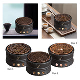Maxbell Ceramic Teapot Warmer Holder Teapot Heater for Restaurant Hotel Style A