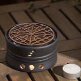 Maxbell Ceramic Teapot Warmer Holder Teapot Heater for Restaurant Hotel Style A