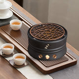 Maxbell Ceramic Teapot Warmer Holder Teapot Heater for Restaurant Hotel Style A
