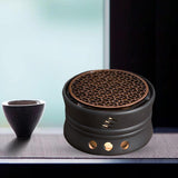 Maxbell Ceramic Teapot Warmer Holder Teapot Heater for Restaurant Hotel Style B