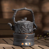 Maxbell Ceramic Teapot Warmer Holder Teapot Heater for Restaurant Hotel Style B