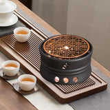 Maxbell Ceramic Teapot Warmer Holder Teapot Heater for Restaurant Hotel Style C