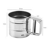 Maxbell Handheld Flour Sieve Fine Mesh Flour Colander Manual for Baking