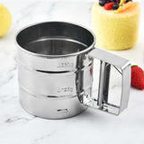 Maxbell Handheld Flour Sieve Fine Mesh Flour Colander Manual for Baking