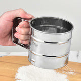 Maxbell Handheld Flour Sieve Fine Mesh Flour Colander Manual for Baking