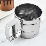 Maxbell Handheld Flour Sieve Fine Mesh Flour Colander Manual for Baking