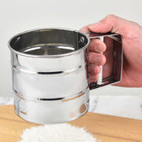 Maxbell Handheld Flour Sieve Fine Mesh Flour Colander Manual for Baking