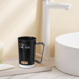 Maxbell Bathroom Tumbler Cup Toothbrush Cup Mug with Handles for Adults Friends Black