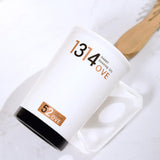 Maxbell Bathroom Tumbler Cup Toothbrush Cup Mug with Handles for Adults Friends White