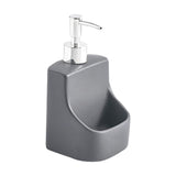 Maxbell 390ml/13oz Hand Soap Dispenser Holder with Pump for Bedroom Hotel Mouthwash Gray