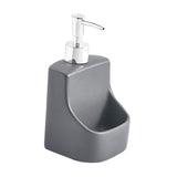 Maxbell 390ml/13oz Hand Soap Dispenser Holder with Pump for Bedroom Hotel Mouthwash Gray