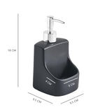 Maxbell 390ml/13oz Hand Soap Dispenser Holder with Pump for Bedroom Hotel Mouthwash Black