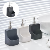 Maxbell 390ml/13oz Hand Soap Dispenser Holder with Pump for Bedroom Hotel Mouthwash Black