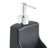 Maxbell 390ml/13oz Hand Soap Dispenser Holder with Pump for Bedroom Hotel Mouthwash Black