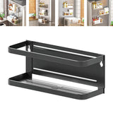 Maxbell Storage Rack No Drilling Multifunctional for Living Room Restroom Dormitory Black