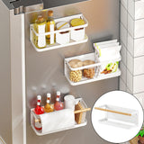 Maxbell Storage Rack No Drilling Multifunctional for Living Room Restroom Dormitory White Wood Guardrail
