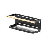 Maxbell Storage Rack No Drilling Multifunctional for Living Room Restroom Dormitory Black Wood Guardrail
